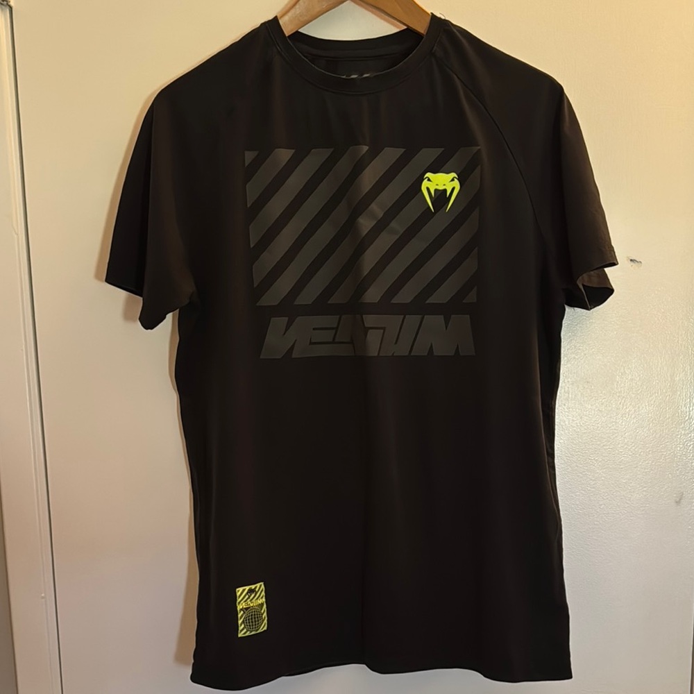 Black and Yellow Short Sleeve Performance Tee